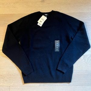 Uniqlo lambswool crewneck sweater.